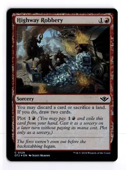 Highway Robbery 129 Foil Outlaws of Thunder Junction C MTG LP - Image 1