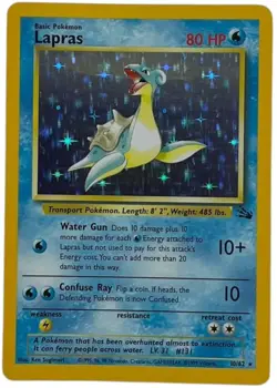 1999 Pokemon Classic - Fossil #10 Lapras Holofoil NM-MT - Image 1