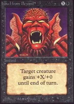 [1x] Howl from Beyond Slight Play, English Beta MTG Magic - Image 1