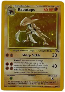 1999 Pokemon Classic - Fossil #9 Kabutops Holofoil NM-MT - Image 1