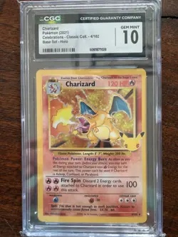 Lot of (3) CGC 10 Charizard Venusaur Blastoise 4/102 Pokemon Celebrations - Image 2
