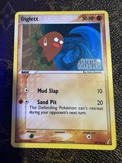 Pokemon TCG Diglett 50/100 EX Crystal Guardians Reverse Holofoil English - Image 1