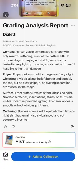 Pokemon TCG Diglett 50/100 EX Crystal Guardians Reverse Holofoil English - Image 3