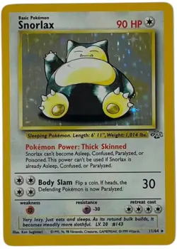 1999 Pokemon Classic - Jungle #11 Snorlax Holofoil EX - Image 1