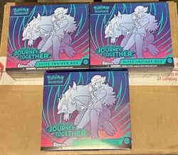 Lot of (3) Pokemon TCG Journey Together Elite Trainer Boxes SEALED ETB - Image 1