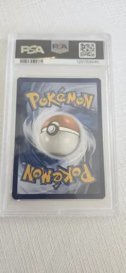 Team Rocket's Meowth 203/182 Illustration Rare Pokemon PSA 9 - Image 2