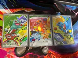 Pokemon TCG First Partner Illustration Collection Series 1 Kanto GEN 1 Starters - Image 1