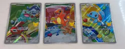 Pokemon First Partner Illustration Collection Series 1 GEN 1 Starters Set TCG NM - Image 2