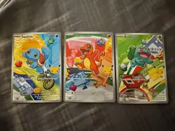 Pokemon TCG First Partner Illustration Collection Series 1 Kanto GEN 1 Starters - Image 1