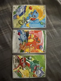 Pokemon TCG First Partner Illustration Collection Series 1 Kanto GEN 1 Starters - Image 3