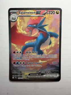 Pokemon TCG Journey Together Salamence EX #187/159 Special Illustration Rare - Image 1