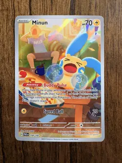Minun 194/182 SV04: Paradox Rift Holo Pokemon TCG - Image 1