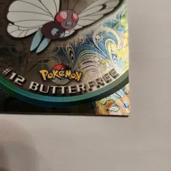 LP HOLO Topps Pokemon Series 1 Butterfree #12 FOIL Black Logo With RAYS - Image 5