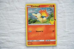 Pokemon 25th Anniversary McDonalds Cyndaquil HOLO 10/25 - Image 1
