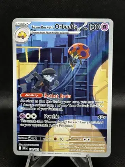 Pokemon TCG Team Rockets Orbeetle Destined Rivals 198/182 Illustration Rare NM - Image 1