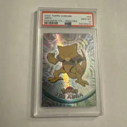 2000 Topps Chrome Pokemon #63 Abra Pokemon Spectra PSA 10 - Image 1