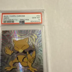 2000 Topps Chrome Pokemon #63 Abra Pokemon Spectra PSA 10 - Image 5