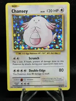 Pokemon TCG Chansey Holo Rare Basic 120 HP XY Evolutions 70/108 English - Image 1
