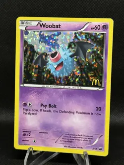 Woobat 007/012 McDonald's 2012 Holo Pokemon Tcg - Image 1