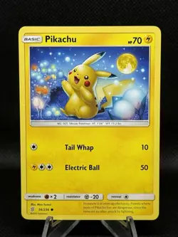 Pokemon TCG Pikachu 56/236 SM Unified Minds Regular Common NM - Image 1