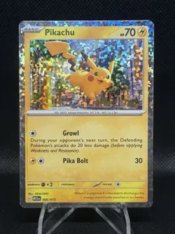 Pikachu 006/015 M23 McDonald’s Match Battle Holo Rare Promo Pokemon TCG 2023 NM - Image 1
