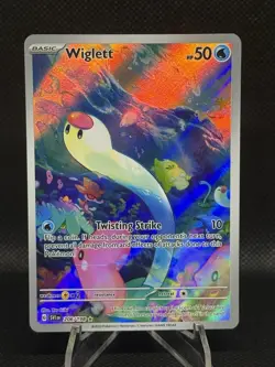 Pokemon Illustration Rare Holo 206/198 SV01 Scarlet & Violet Basic HP 50 Wiglett - Image 1
