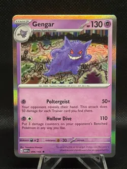 Pokemon TCG Gengar Scarlet & Violet-151 094/165 Holo Holo Rare - Image 1