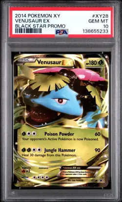 Pokemon Venusaur EX XY28 Holo Black Star Promo PSA 10 GEM MINT - Image 1