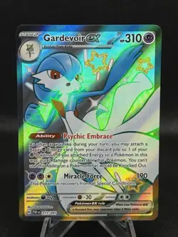 Gardevoir ex 217/091 Full Art Paldean Fates Pokemon TCG Shiny Ultra Rare - Image 1