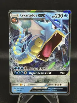 1x NM-Mint Gyarados GX - SM212 - SM Black Star Promo Pokemon SM Promos - Image 1