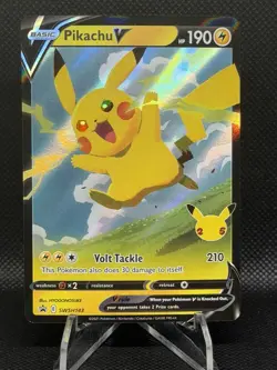 2021 POKEMON SWSH BLACK STAR PROMO 143 PIKACHU V PIKACHU VMAX BOX - Image 1