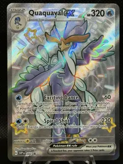 Quaquaval ex SVP 084 (Shiny Black Star Promo) Paldean Fates Near Mint Pokemon - Image 1