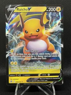Raichu V 045/172 Brilliant Stars Ultra Rare Pokemon TCG NM/Near Mint - Image 1