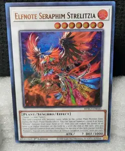 Yu-Gi-Oh! Elfnote Seraphim Strelitzia 1st Edition *ULTRA RARE* BPRO-EN040 1st Ed - Image 1