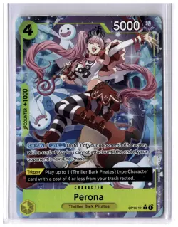 Perona Alt Art Rare #OP14-111 R One Piece ENG - Image 1