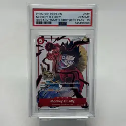 2025 ONE PIECE 3RD ANNIV TOURNAMENT 3 BROTHERS PACK #012 MONKEY D. LUFFY PSA 10 - Image 1