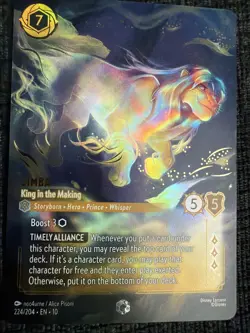 Disney Lorcana Simba - King in the Making (Enchanted) - Whispers in the Well - Image 1