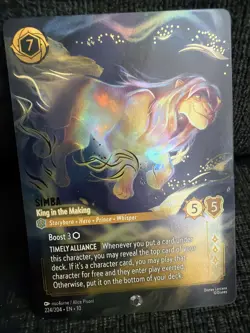 Disney Lorcana Simba - King in the Making (Enchanted) - Whispers in the Well - Image 2