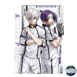 Action Point Card UA03NC_BLK-2-AP01 Blue Lock Nagi & Reo Union Arena JPN - Image 1