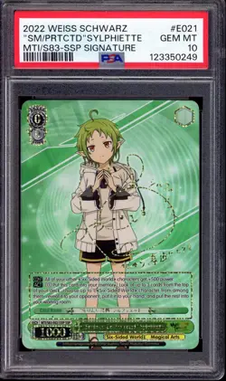 2022 Weiss Schwarz Mushoku Tensei Smile to Be Protected Sylphiette SSP PSA 10 - Image 1
