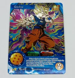 Goku - Dragon Ball Super Trading Card UR No. 013 Rainbow Holo Foil Tc5 - Image 1