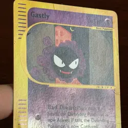 Gastly 109/165 Reverse Holo Common Expedition Pokemon Card DMG - Image 3