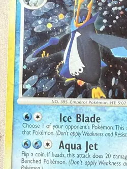 Pokemon Empoleon Lv.42 HP130 Rare Diamond & Pearl Card 4/130 Water Gun - Image 2