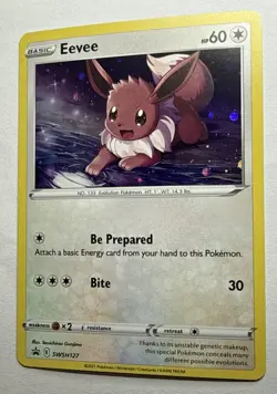 Eevee - SWSH127 - Pokemon Sword & Shield Promo Ultra Rare Holo Card NM - Image 3