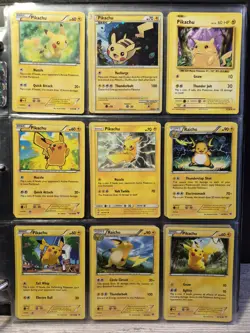 Pikachu & Raichu 9-Card Lot w/ 2010 HGSS03 Black Star Promo Pokemon TCG WOTC 3 - Image 1