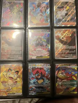 Pokemon TCG 58 Mixed Cards Holo Foil Full Art w/ Charizard Binder English - Image 2