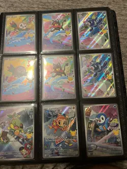 Pokemon TCG 58 Mixed Cards Holo Foil Full Art w/ Charizard Binder English - Image 3