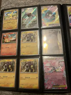 Pokemon TCG 58 Mixed Cards Holo Foil Full Art w/ Charizard Binder English - Image 4
