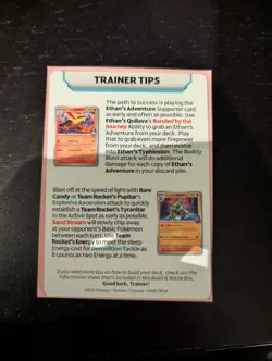 Destined Rivals Build And Battle Prerelease Trainer Tip Card - Image 2