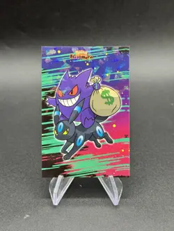 Gengar Money Bag Cracked Ice Pokemon Halloween Database Card 32 Peru Us Seller - Image 1